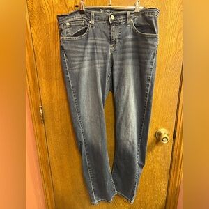 Classic Curvy Women's Dark Wash Jeans - Blue